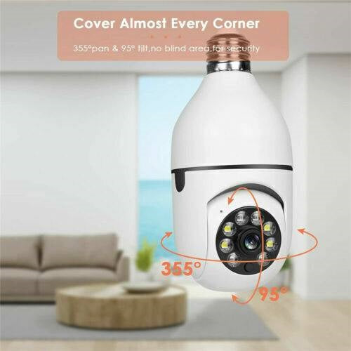 IR E27 Light Bulb Camera 1080P HD Wireless Wifi Smart Home Security Camera