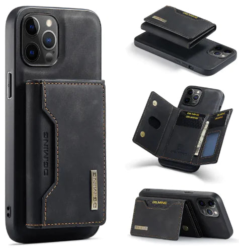 Capa IPhone + Porta cartões magnético Premium