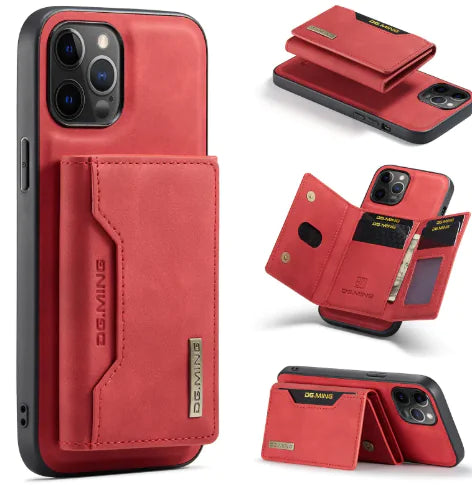 Capa IPhone + Porta cartões magnético Premium