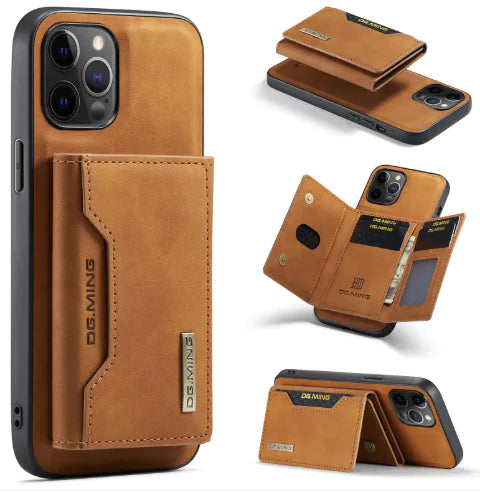 Capa IPhone + Porta cartões magnético Premium